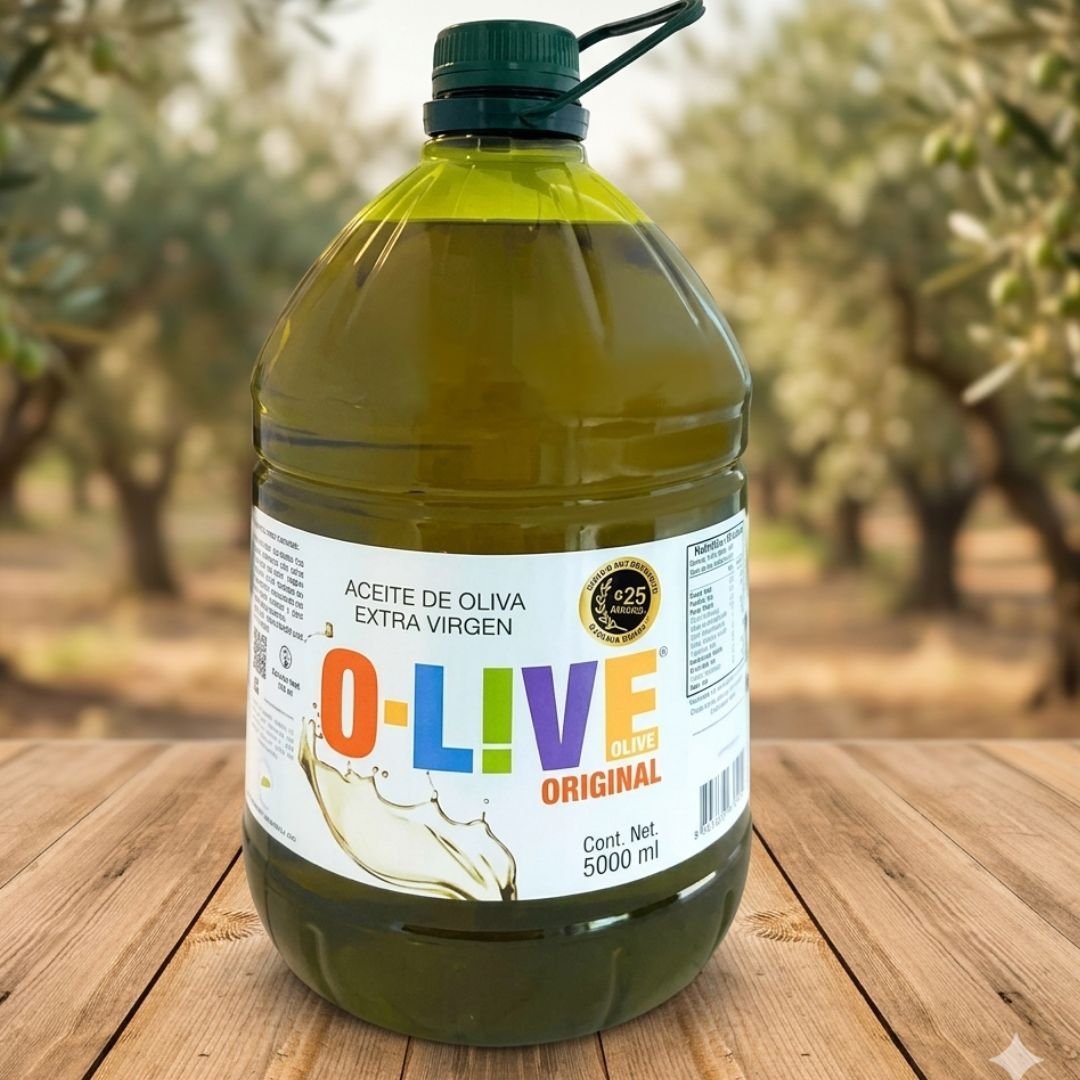 OLIVE OFICIAL Aceite De Oliva Extra Virgen O-Live Original 5 Lts - Imagen 1
