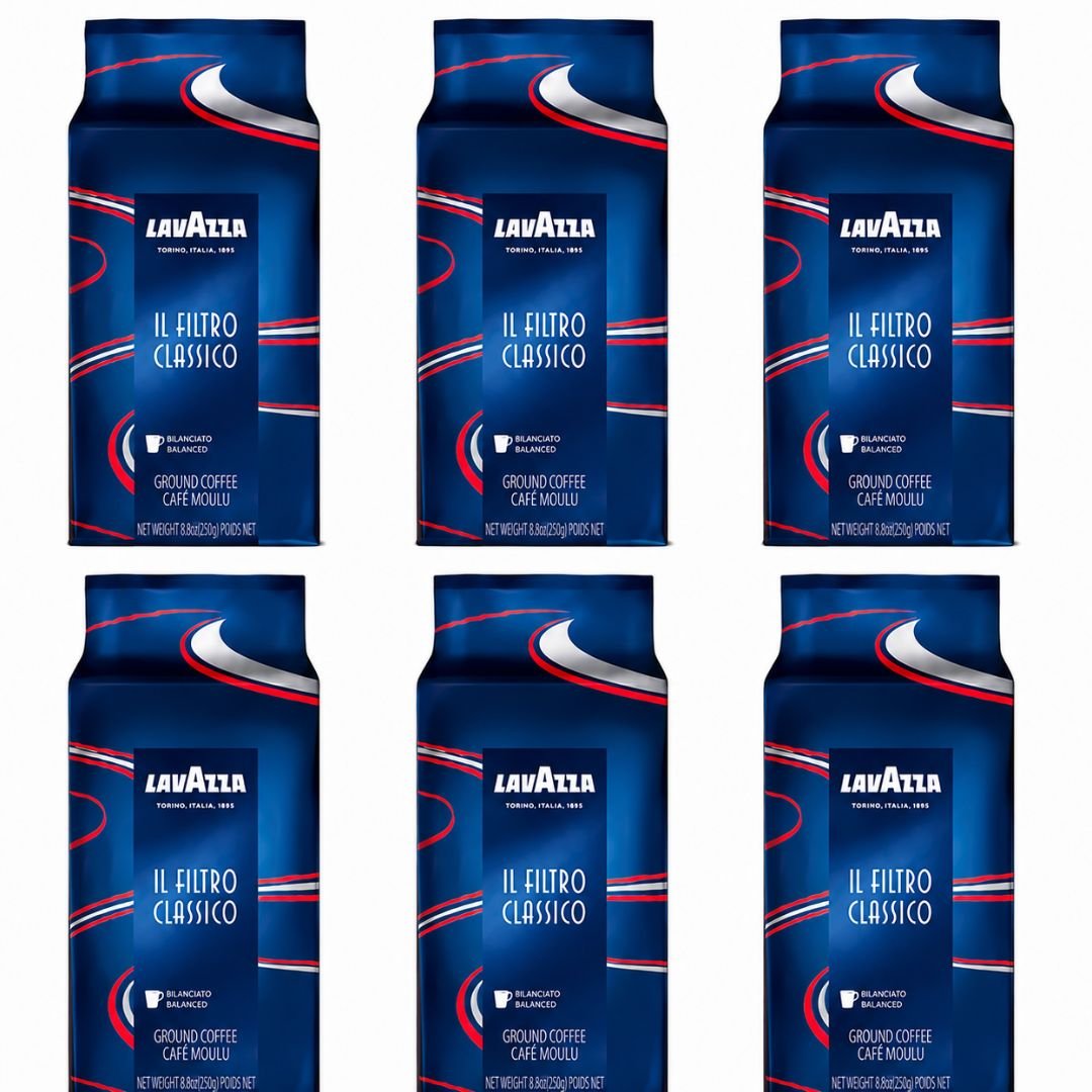 Fotos Web 2024 (1080 x 1080 px) (2) Pack Café Molido Lavazza Il Filtro Classico 6 X 226,6 grs - Imagen 1