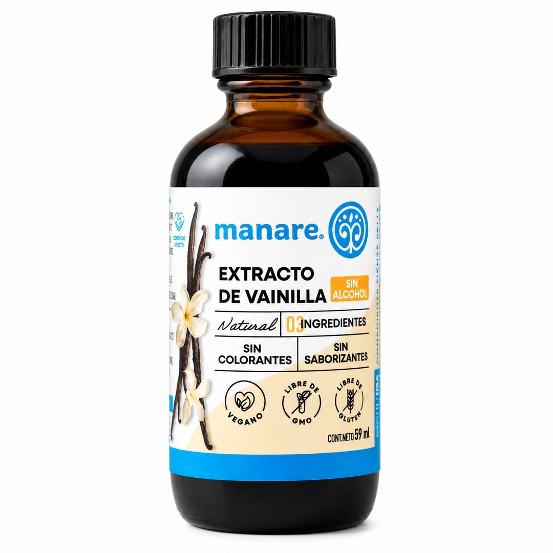 FOTO WEB Extracto de Vainilla Sin Alcohol 59ml Manare - Imagen 1